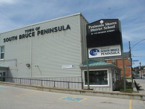 Town of South Bruce Peninsula municipal building in Wiarton.