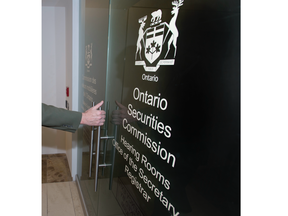 The Toronto offices of the Ontario Securities Commission are shown in this file photo