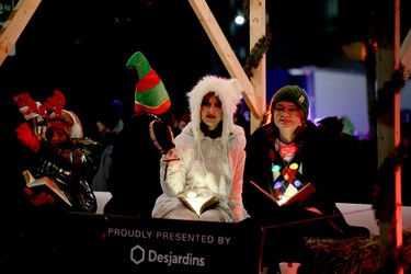 Parade-goers took advantage of the mild temperatures in Sudbury, Ontario on Saturday, November 18, 2023 as they lined the downtown streets to watch the Santa Claus Parade. Ben Leeson/The Sudbury Star/Postmedia Network