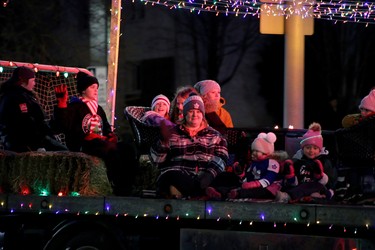 Parade-goers took advantage of the mild temperatures in Sudbury, Ontario on Saturday, November 18, 2023 as they lined the downtown streets to watch the Santa Claus Parade. Ben Leeson/The Sudbury Star/Postmedia Network