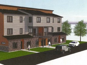 A 'stacked townhouse' project proposed by Colpitts Developments is among several housing projects planned for Fredericton's north side on the planning advisory committee agenda for Nov. 15 at 7 p.m.