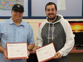 Said El Mejdani (left) with Jeff Landry.