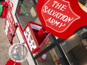 The Salvation Army launched its annual Kettle Campaign on Friday November 17, 2023 to raise funds for programs and services the organization runs throughout the year.  Brian Thompson/Brantford Expositor/Postmedia Network
