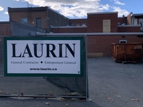 Rear of 159 Pitt St. in Cornwall on Nov. 20, 2023