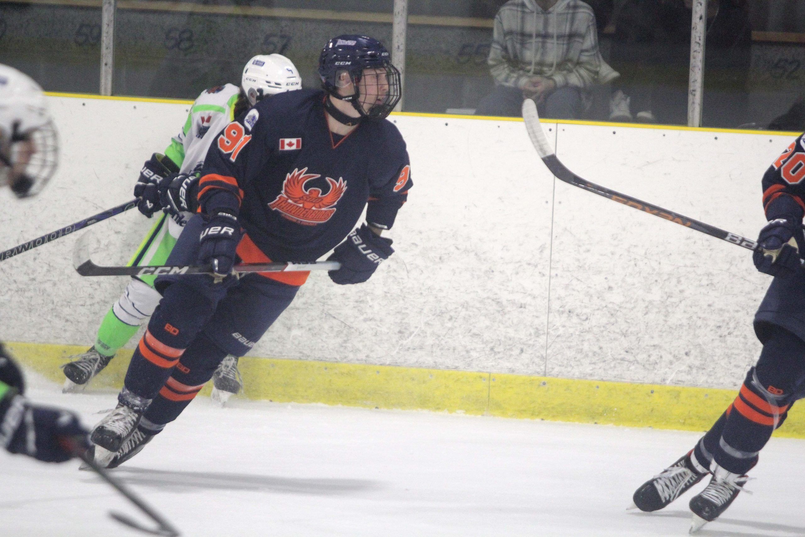 Soo Thunderbirds in Blind River for Saturday night NOJHL action The