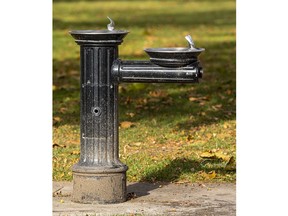 A water fountain in Victoria Park in London.  (Mike Hensen/The London Free Press)