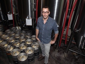 Trevor Lehoux, Owner and CEO of Skeleton Park Brewery in Kingston, on Thursday.