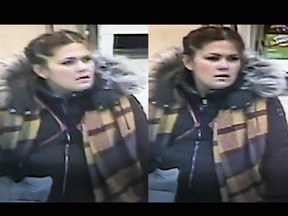 A person wanted in connection to a robbery at a store in the west end of Kingston, Ont., on Saturday, November 25, 2023.