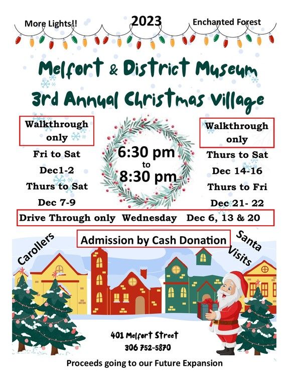 Poster of Christmas Village event