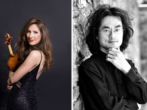 Guest guest conductor Francois Koh and violinist Bénédicte Lauzière join the Sudbury Symphony Orchestra for Poems for Snow on Saturday. Supplied