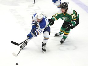 Sudbury Wolves London Knights game action