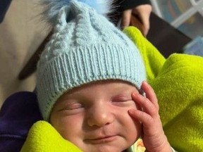 A boy, Matteo Parsons, 8 lbs 8 oz, was born to Dominique Poirier and Wayne Parsons of Sudbury on Oct. 19, 2023.