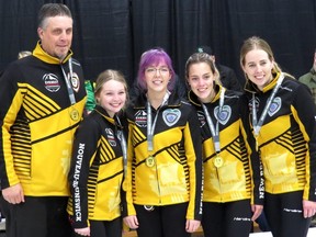 Pictured is New Brunswick's Team Burgess, Jeremy Tracy, Hannah Williams, Samantha Crook, and Abby Burgess.