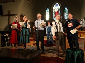 The cast of It's a Wonderful Life: A Live Radio Play