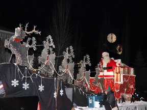 Capping the 2023 Santa Claus Parade, Jolly Old St. Nick himself waved to the good people of Whitecourt on Millar Western's float near Anniversary Square.