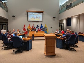 Fredericton council is pictured in chambers.