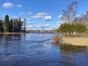 Water levels on the Magaguadavic River are rising Wednesday due to runoff from a storm on Monday, said Eastern Charlotte CAO Jason Gaudet.