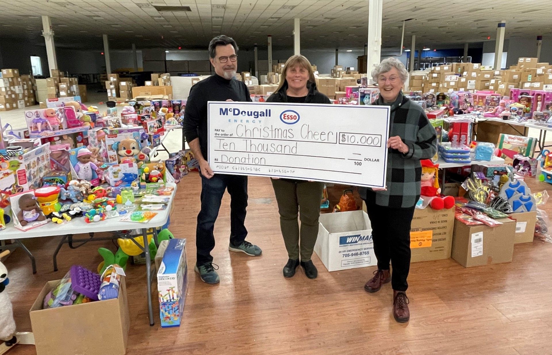 Sault's Christmas Cheer receives 10,000 gift from McDougall Energy