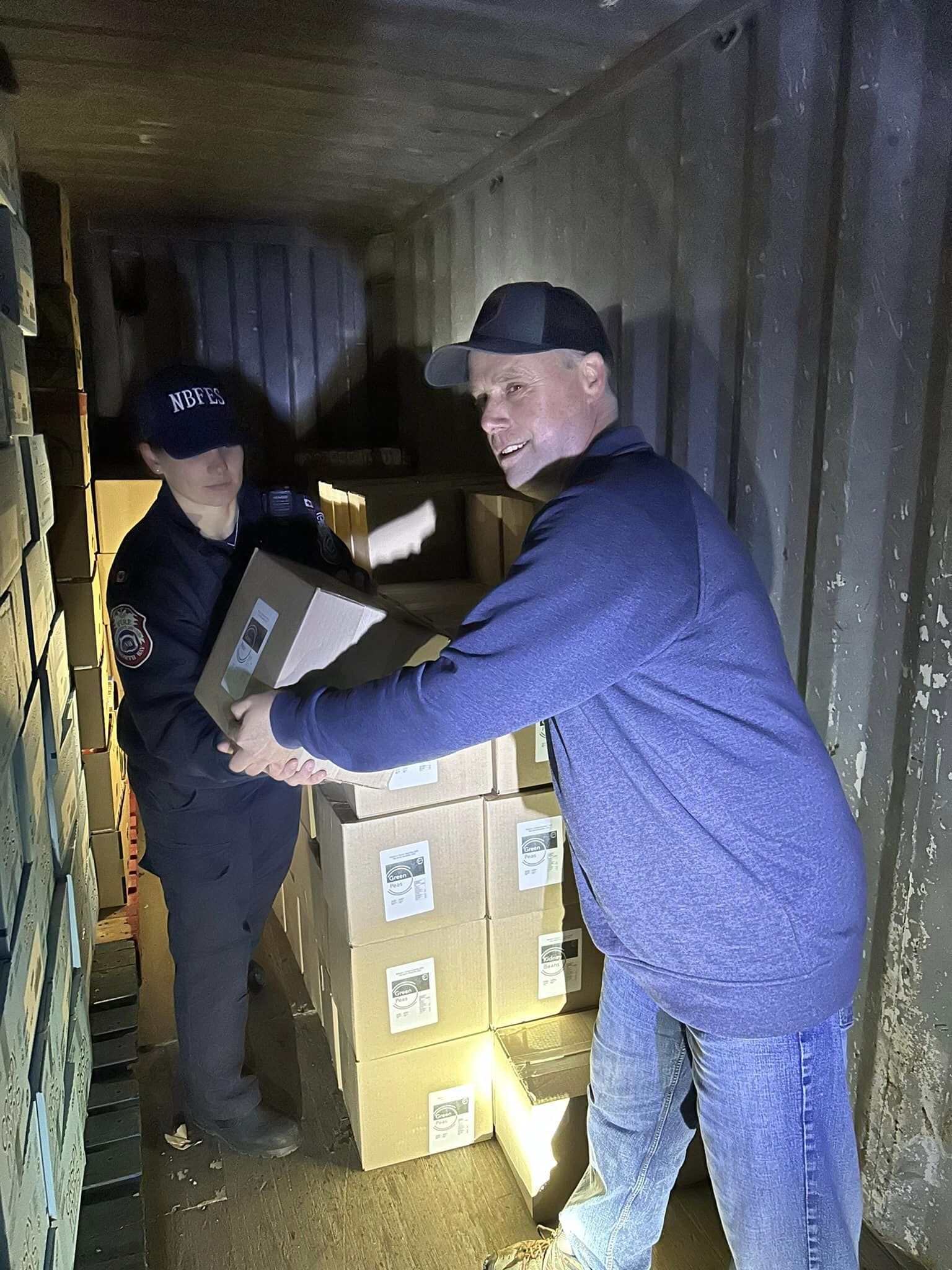 Second year offduty firefighters help North Bay Food Bank North Bay