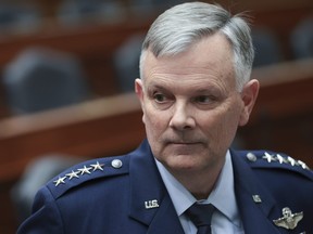 United Sates Air Force General Glen VanHerck, Commander of United States Northern Command and North American Aerospace Defense Command attends a hearing held by the House Armed Services Committee March 1, 2022 in Washington, D.C.