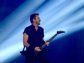 Chad Kroeger and his band Nickelback perform at the Saddledome in Calgary on June 25, 2023. Jim Wells/ Postmedia