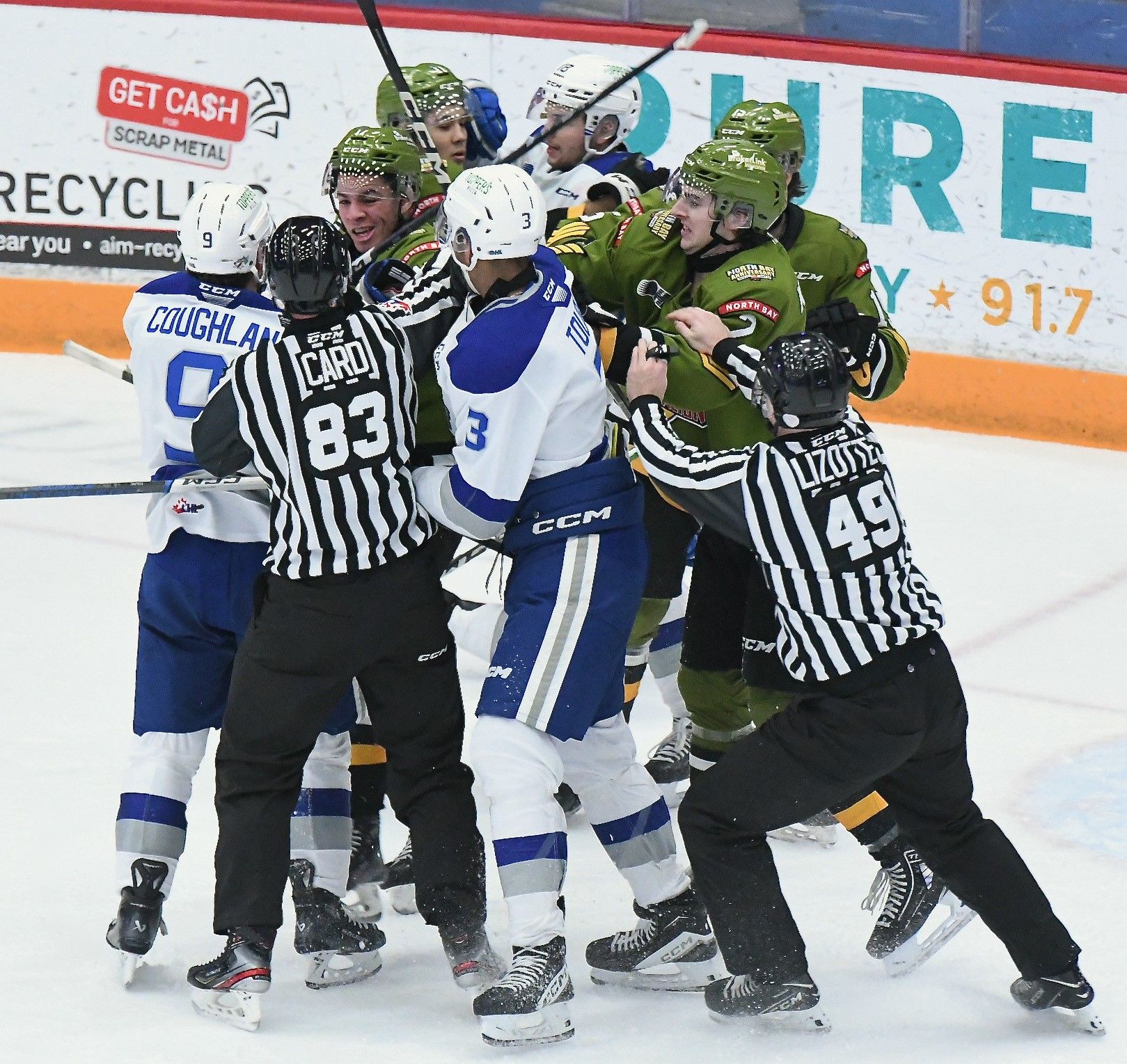 The Wolves Maul The North Bay Battalion In Sudbury Friday Night | North ...