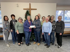 St. Georges TLC ladies group recently donated $2,750 to the Fort Saskatchewan Food Bank's Christmas Hamper & Toy Campaign.