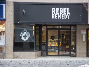 The Rebel Remedy cafe at 242 Dundas St. is closing on Dec. 23. Its owners cite a drop in sales, inflation and ongoing construction in downtown London.  Photo taken on Dec. 9, 2020. (Derek Ruttan/The London Free Press)