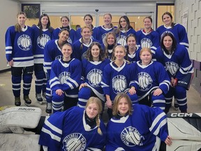 MDHS girls varsity hockey team