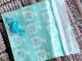 OPP photo of bagged blue fentanyl