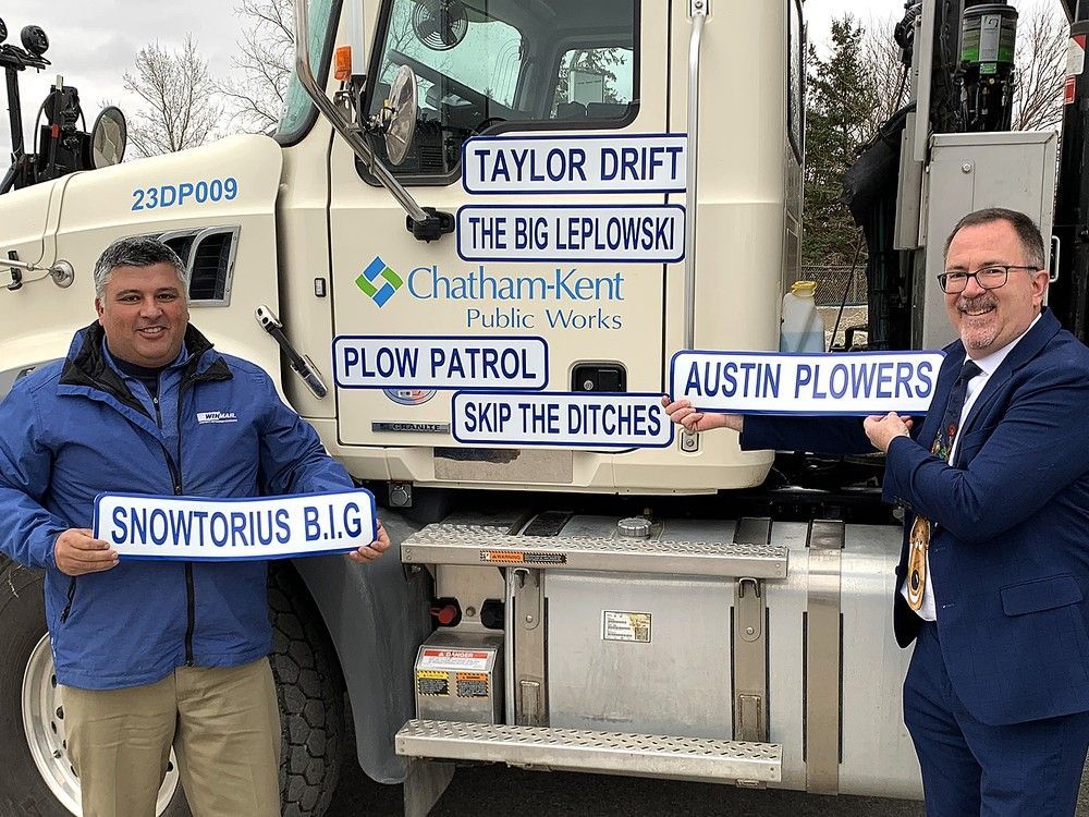 Taylor Drift, Snow Wright among new names for ChathamKent snowplows Wallaceburg Courier Press