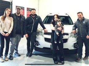 New car, Handy Bros., Safe Families Chatham-Kent, Lally Chevrolet