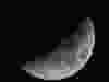 The waxing crescent moon seen from Kingston, Ont. on Monday, March 27, 2023.