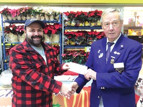 Knight Cruisers make donation to Elks Christmas Hamper