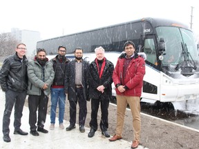 Intercity Bus officials were in Sarnia Monday to announce a new Sarnia-Strathroy-London bus route.