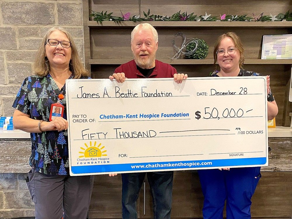 Beattie foundation gives Chatham-Kent Hospice $50K boost | Chatham ...