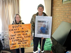 Gerald Robert and his partner, Tina Thorpe, are organizing the third annual Suicide Prevention and Awareness Walk Jan. 28. It begins at the WISH Centre at 11:30 a.m. (Ellwood Shreve/Chatham Daily News)