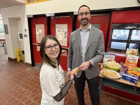 School nutrition announcement at Cornwall Collegiate and Vocational School