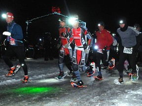 Dion Ignite the Night snowshoe race