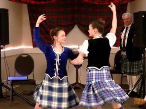 A Scottish reel was one of the traditional dances performed by the Junior Dancers from the MacLeod Highland Dance Studio at the annual Robbie Burns dinner held at the Royal Canadian Legion Branch 92 in Gananoque on January 21. Lorraine Payette/for Postmedia Network
