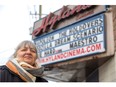 Moira Adlan, co-owner of the Hyland Cinema at 240 Wharncliffe Rd. S. in London, says increased attendance in December may help the theatre repay its COVID loan, but better attendance needs to continue for the independent 400-seat theatre to survive. Photo taken on Thursday, Jan. 4, 2024. (Mike Hensen/The London Free Press)