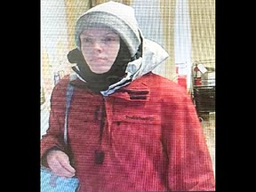 Suspect wanted by the Kingston Police in connection to a theft from a local LCBO in Kingston, Ont., on Saturday, January 27, 2024.
