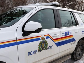 Mayerthorpe and Parkland RCMP responded to a break-in at Sangudo Servus Credit Union on Jan. 3. Three suspects were arrested and a fourth is at large.