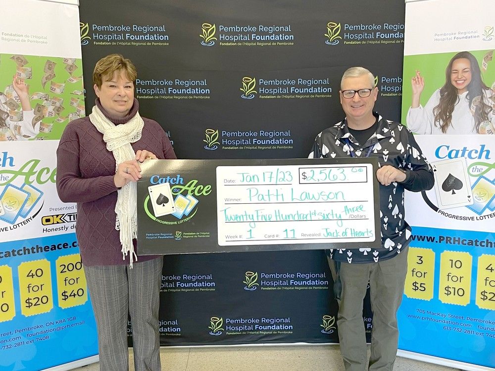 Pembroke Regional Hospital Foundation announces Week 24 winner for Catch the Ace 3.0 The