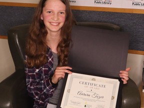 Aurora Tozer won first prize in the children's short story category in the 2023 Norfolk Literary Prize Awards.