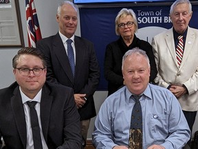 Paul Deacon (second from left) is the newest councillor for South Bruce Peninsula after being appointed at a special meeting on Jan. 16. He's pictured here with, from left to right Deputy Mayor Caleb Hull, Coun. Kathy Durst, Mayor Jay Kirkland and Coun. Terry Bell. Photo supplied.