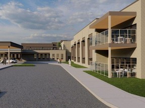 A rendering of the new Rockwood Terrace long-term care home in Durham.