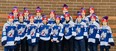 Players from the Sudbury Wolves U13 AAA hockey team pose for a ohoto ahead of their trip to the Quebec International Pee-Wee Hockey Tournament.