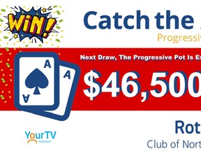 Largest Catch the Ace jackpot in North Bay Rotary history