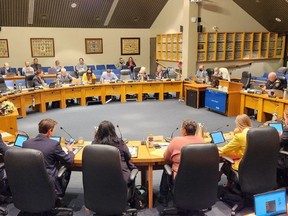 Chatham-Kent council is shown in this November 2022 file photo. (Trevor Terfloth/Chatham Daily News)